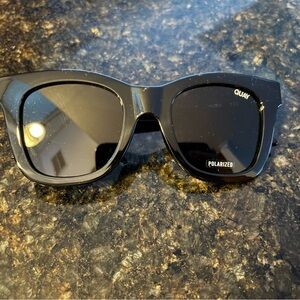 Quay Australia Glossy Black Polarized Sunglasses